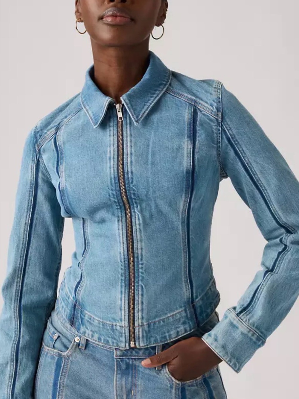 NWT Levi’s Shadow Seamed Trucker Jacket sz S 817